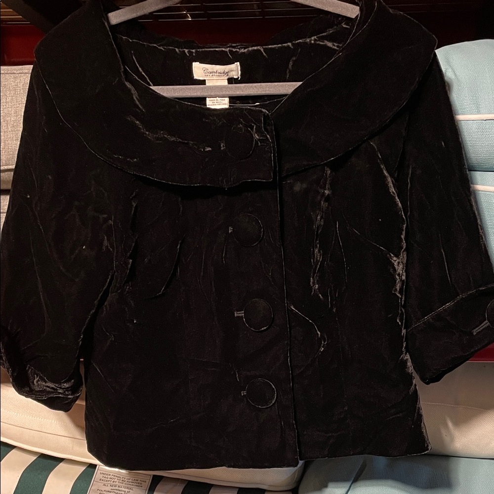 Black Velvet Blazer